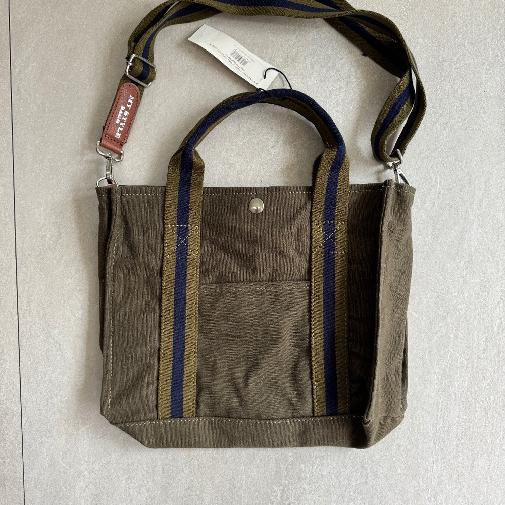 My Style Italy Olive/Navy crossbody tote